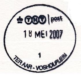 Vosholplein 7 Status 2007: Postagent (Opgeheven: na