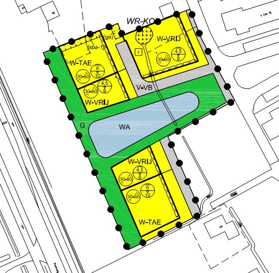 Verbeelding ontwerpplan Verbeelding voorontwerp Den Burg in combinatie met bestemmingsplan Anne Frankstraat Het aantal kavels aan de zijde van