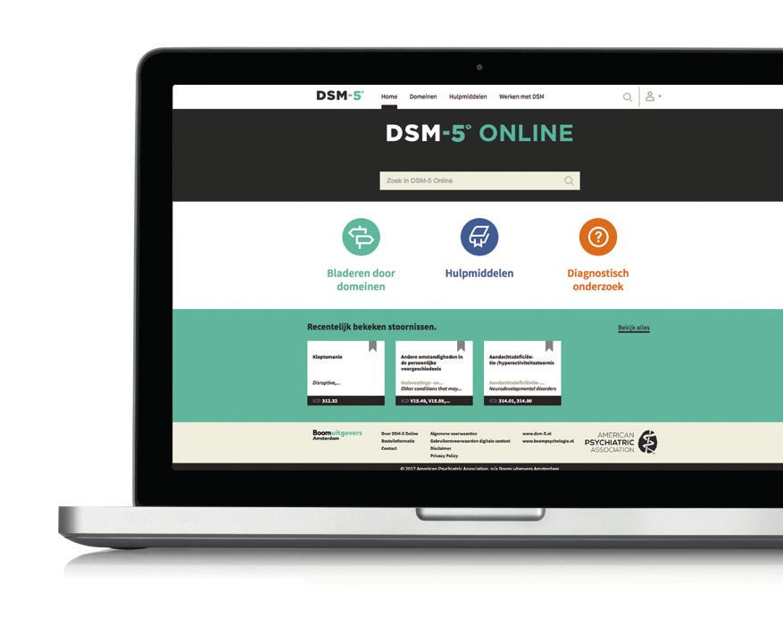 Bestel alle DSM-5-uitgaven op www.dsm-5.
