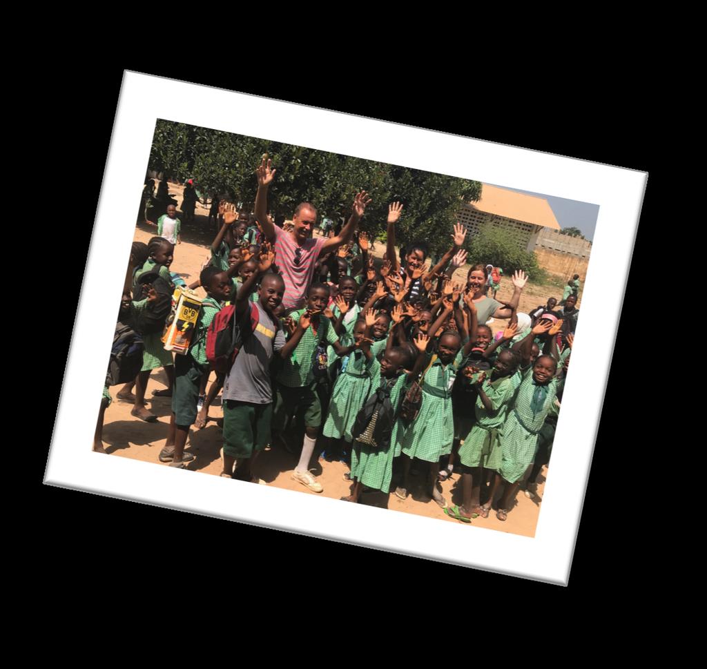 Activiteiten en highlights in 2017 Bezoek aan de sponsorkinderen in Gambia In mei 2017 zijn Elfie en Mathieu naar Gambia vertrokken om daar samen met Buba de nieuwe sponsorkinderen en hun families te