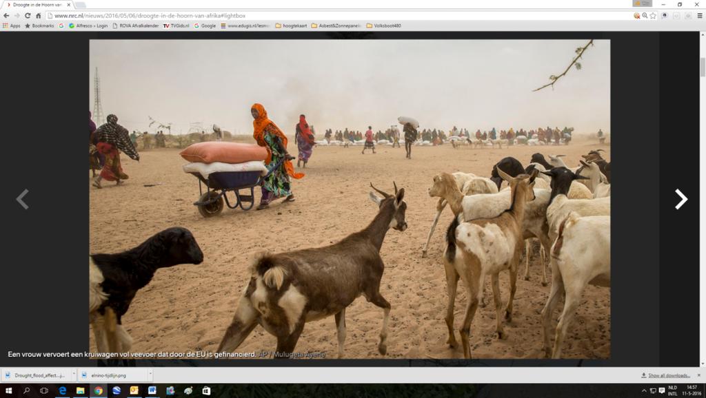 Droogte en honger in Afrika Ik ben bang. Als het de komende week niet regent, mislukt de oogst. Dan verlies ik mijn boerderij, zegt boer Pieter Uys in Zuid-Afrika.