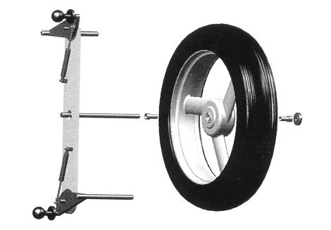 Truck centreersets, het gewicht van het wiel wordt ondersteund door de speciale opspan bouten, hierdoor hangt het wiel minder aan de as.