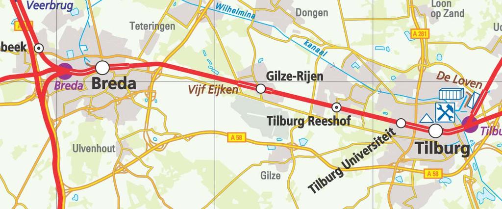 1 Inleiding De gemeente Gilze en Rijen wordt doorkruist door het spoortracé Breda Tilburg. Figuur 1.