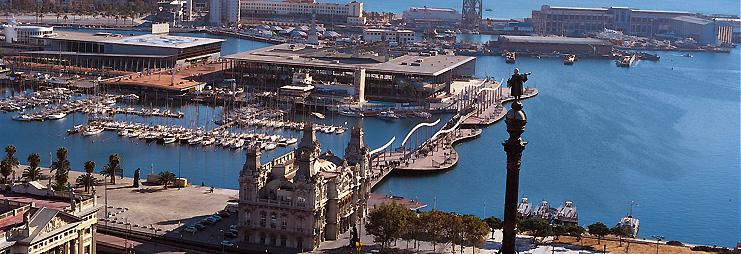 recht-streeks naar de haven van Barcelonetta brengt.