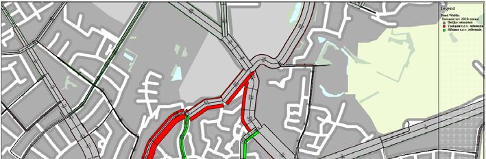 5.3 Variant 1b: Van Kollaan met Laarstraat één richting Deze variant beoogt meer verkeer van de Laarstraat naar de Van Kollaan te laten verplaatsen.