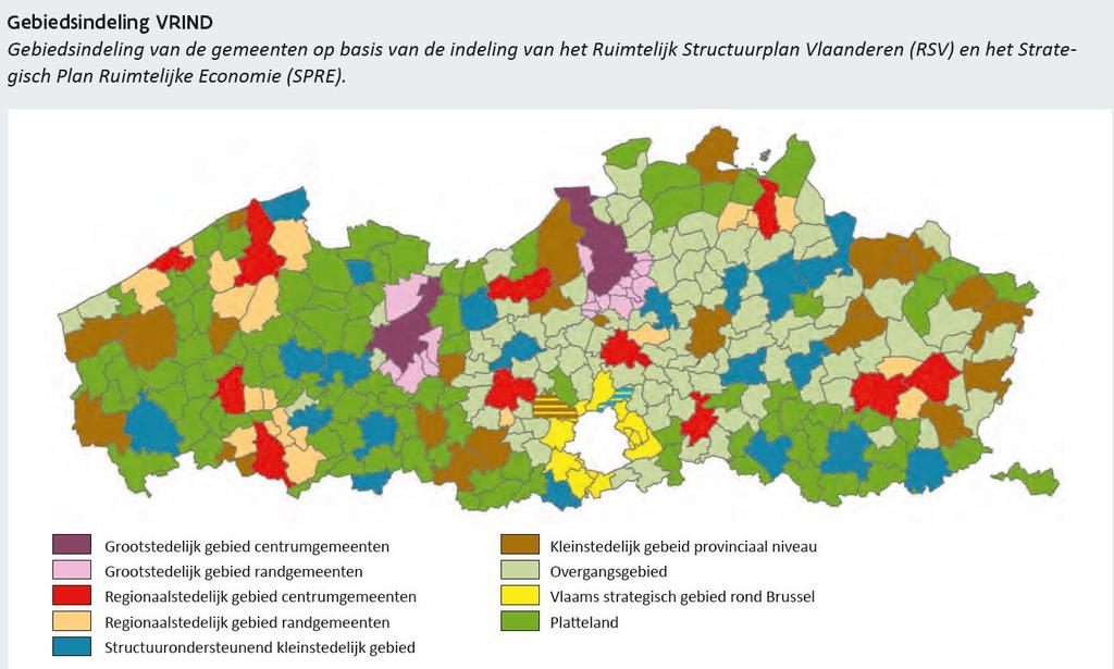 BIJLAGE Vrind-indeling verstedelijking Een overzicht van de