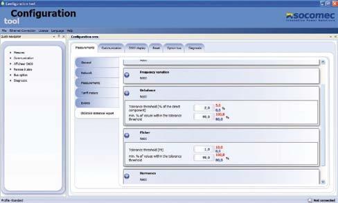 Software PQS Settings Configuratie voor een snelle en gemakkelijke parametrering Deze configurator laat toe de regeling