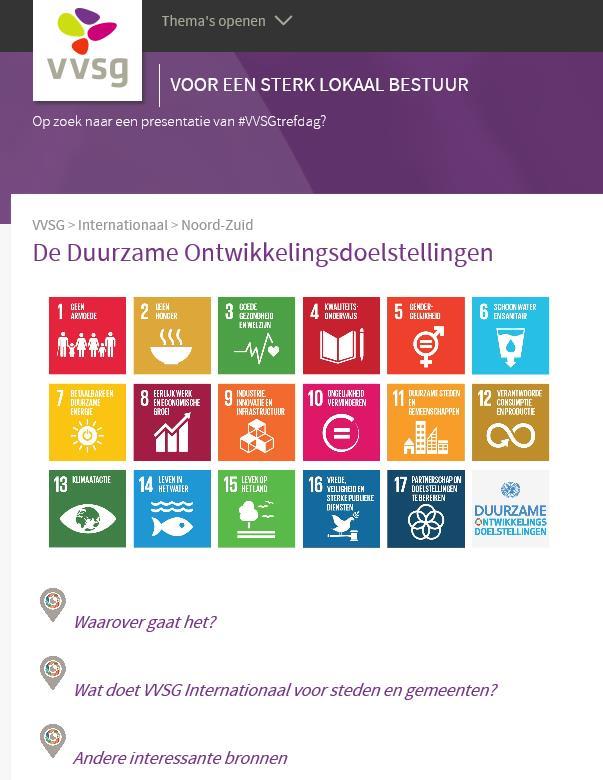 SDG-logo s bij artikels + hyperlink naar