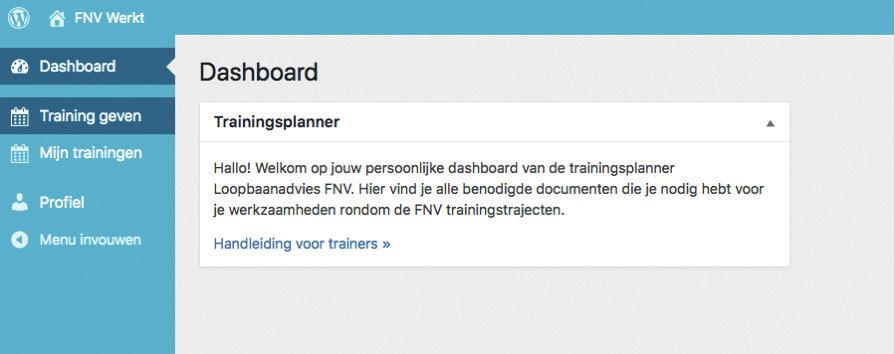 3. OPGEVEN VOOR EEN TRAINING Nadat je via de regiosecretaresse een mail