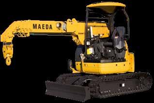 Minihijskranen: ± 6 ton Merk Maeda Maeda Maeda Type MC285 LC383C LC785 Gewicht 2,0 ton