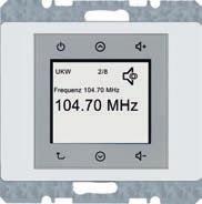 Communicatie-/multimediatechniek Consumentenelektronica Berker Radio Touch - Luidspreker Bedrĳfsspanning 230 V~ Frequentie 50/60 Hz Frequentiebereik 87,5.