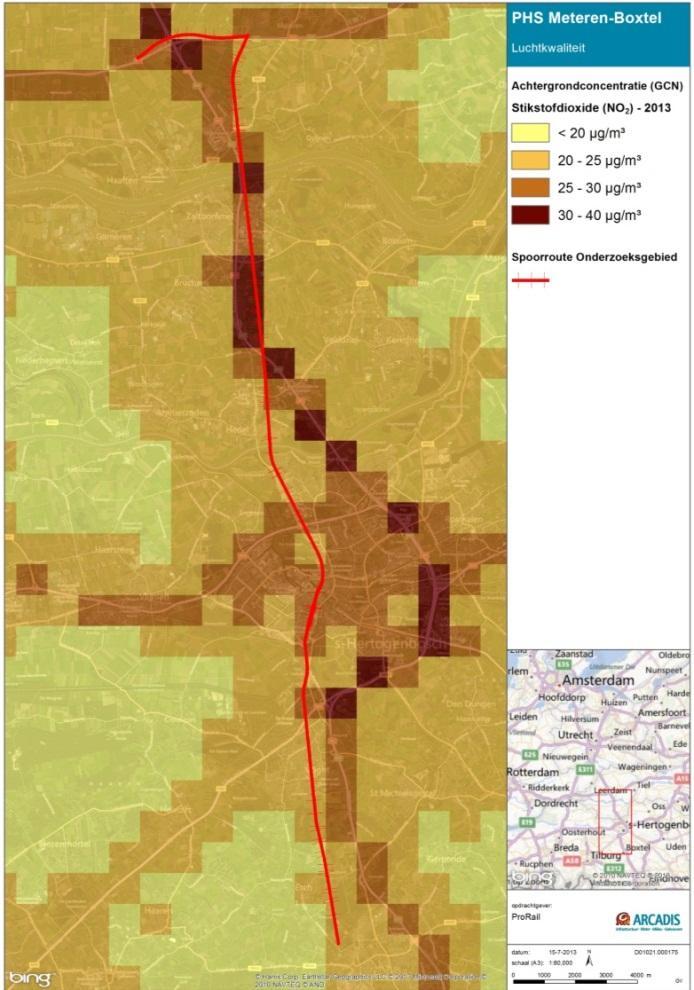 3 Huidige Situatie en Autonome Ontwikkeling (2020) 3.1 HUIDIGE SITUATIE Binnen het studiegebied voor luchtkwaliteit zijn een aantal locaties die een aandachtspunt vormen.