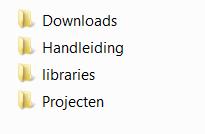 Libraries In veel Arduino programma s wordt gebruik gemaakt van een bibliotheek. Een library.