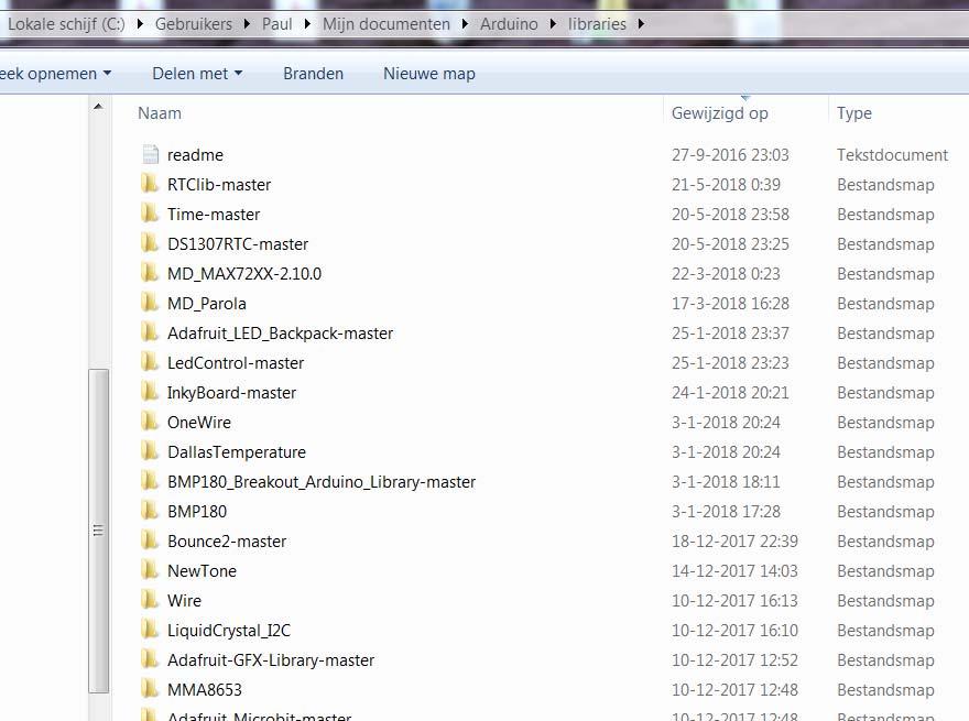 com/yasbe4fy De inhoud van die USB stick en de map op internet is: Libraries moeten geplaatst worden in C:\Program Files\Arduino\libraries óf, -beter