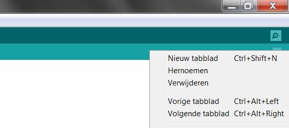 Project 18: Het Include statement Maar met zo n lange lijst van 88 tonen wordt het programma weer onoverzichtelijk. Er is een mooie manier om dat op te lossen. Maak in Arduino een extra tabblad aan!