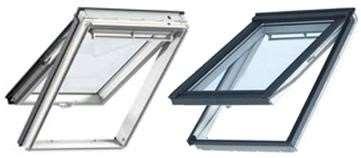 15-90 Velux uitzet tuimel venster Nieuwe Generatie VELUX uitzet tuimel venster Wit of blank afgelakt en kunststof Antraciet aluminium