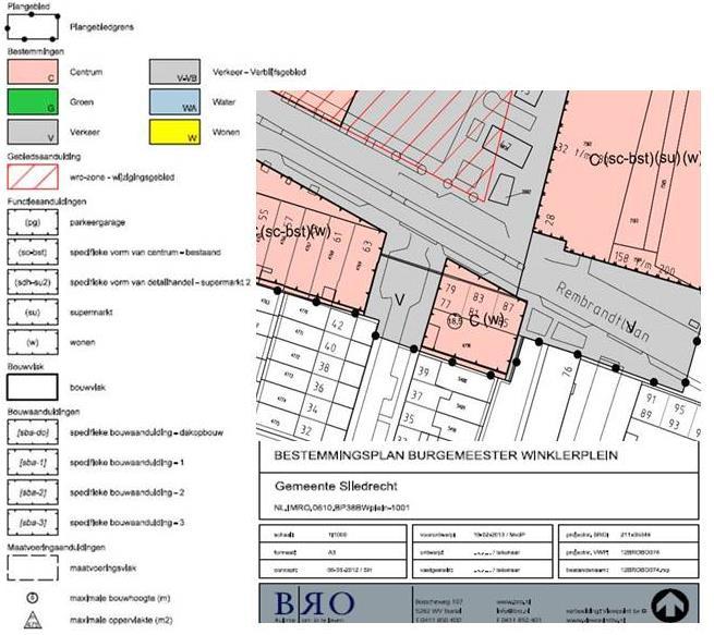 Dit voorontwerp geeft aan deze locatie de bestemming Centrum. In deze bestemming is zowel wonen als detailhandel toegestaan.