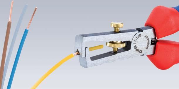 Afstriptang voor enkel-, meer- en jndradige kabels met kunststof- of rubberisolatie max.