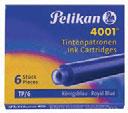 .. Inktpatronen 4001 Doosje van 6 Pelikan 4001-inktpatronen voor vulpennen Kleur: koningsblauw TP6B 50.