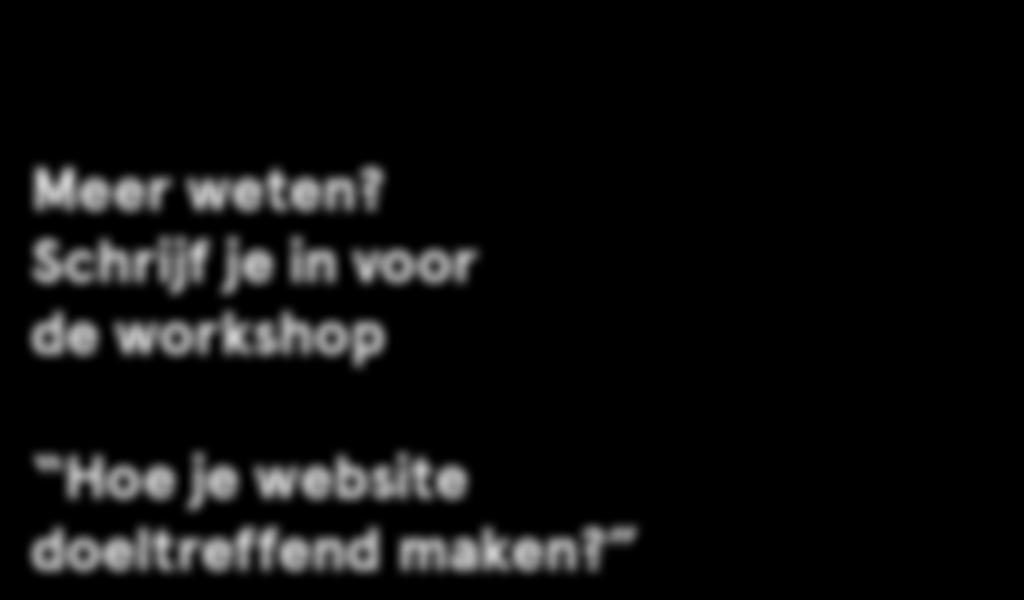 je website doeltreffend maken?