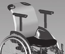 Het nemen van hindernissen door begeleider 1. Duw de handvatten omlaag. 2. Duw de rolstoel op de verhoging (hindernis). 3.