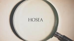 Diensten In de maand augustus hopen wij onze serie over het profetenboekje Hosea voort te zetten.