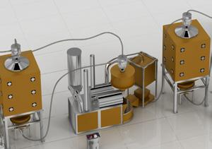 PCT421FG serie transportsysteem voor het verplaatsen van kwetsbare producten naar verpakkingsmachines. Modulaire systemen: tailor-made oplossingen voor specifieke toepassingen.