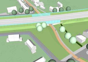 Ingang tunnel Het fietspad naar de tunnelingang heeft aan de westzijde een voor fietsers in de regel gemakkelijk te nemen hellingspercentage van 4%. Aan de oostkant is dit echter steiler, namelijk 5%.