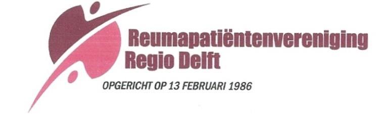 Delft, februari 2018 Namens het bestuur van de Reumapatiëntenvereniging Delft en omstreken nodig ik u uit tot het bijwonen van de ALGEMENE LEDENVERGADERING welke gehouden wordt op DONDERDAG 22 MAART