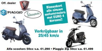 COOPMAN MOTORS & SCOOTERS OPEN elke dag van 8.30 12u en 13.30 18u30.