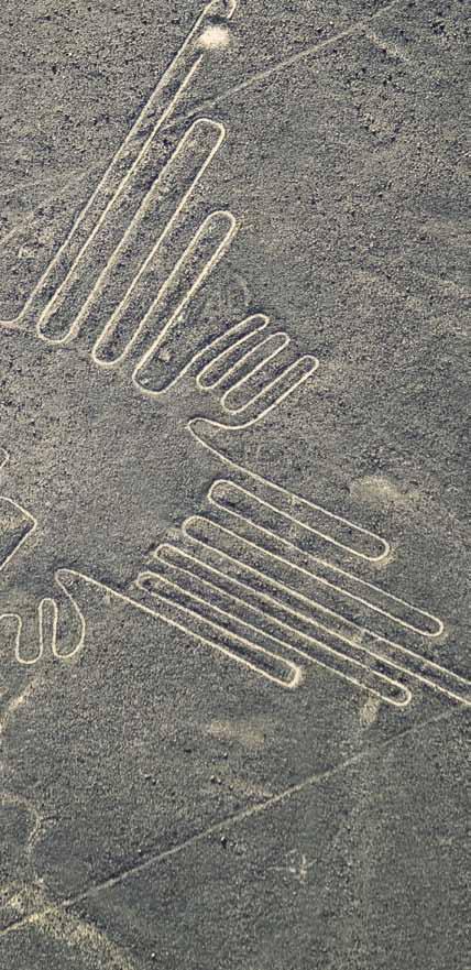 Nazca lijnen Heel lang werd aangenomen dat deze eeuwenoude lijnen en vormen onmogelijk