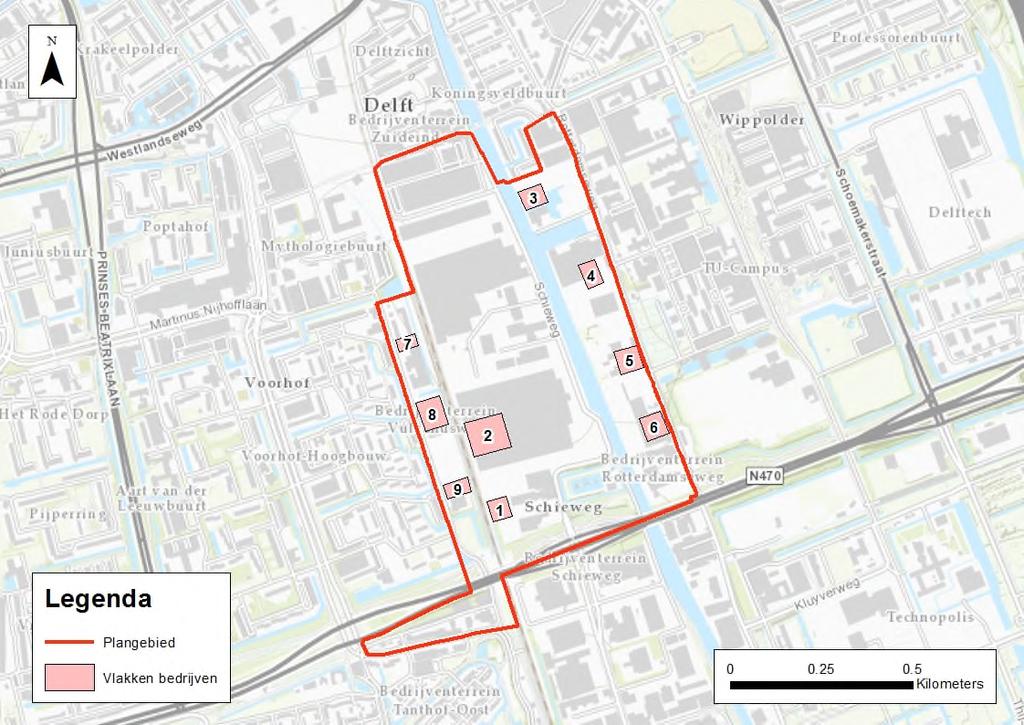 Onderzoek luchtkwaliteit Schieoevers Noord te Delft projectnummer 0417633.00 25 oktober 2018 revisie 02 Tabel 3.2: Berekening emissies per deelgebied Deelgebied Oppervlakte Em.facor NOx Em.