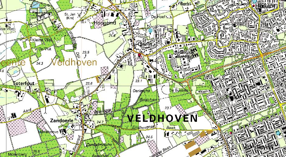 2 Algemene beschrijving onderzoek 2.1 Plan(gebied) Het plan Oerle-Zuid is geprojecteerd binnen de gemeente Veldhoven, ten zuiden van de dorpskern Oerle. Figuur 2.