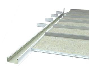 Beschrijving Rockfon System Bandraster Dznl/AEX is een plafondsysteem dat geschikt is voor grotere ruimten, waar een unieke en directionele plafondlook gewenst is.