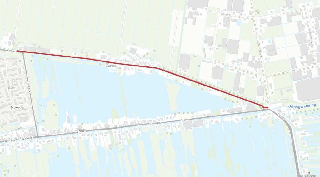 1 Inleiding 1.1 Aanleiding Het dijktraject de Noordse Dorpsweg (PO2-039A) is volledig afgekeurd op hoogte. Ook voldoet de kruin op veel plaatsen niet aan de minimale breedte van 1,5 meter.