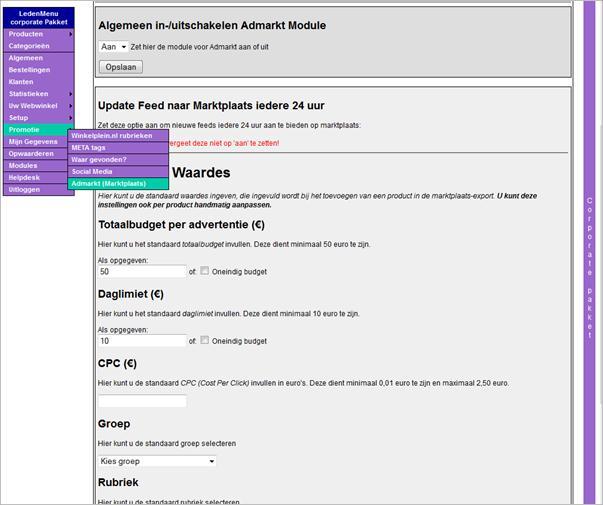 Instellen met een 5-stappen plan Om uw feed-koppeling te activeren dient u de volgende 5 stappen te doorlopen.