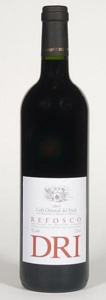 5. Giovanni Dri / Il Roncat - Refosco dal Peduncles DOC Colli Orientali del Friuli Het is een officieel geclassificeerde rode wijn gemaakt van Refosco rode steeltjes druiven waarvan de wijngaarden