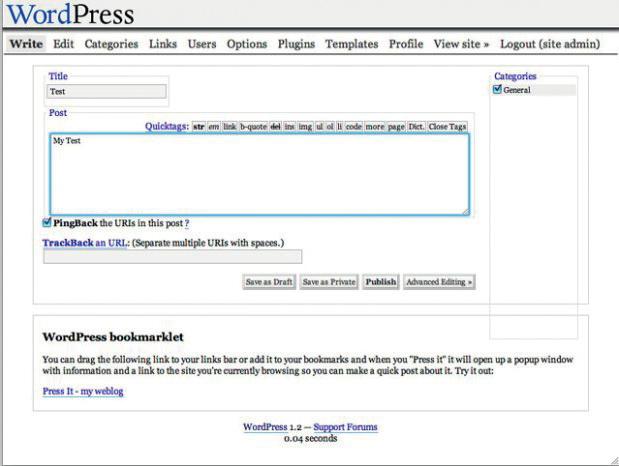 2004 Bijna een jaar later werd Word- Press 1.2 gelanceerd. Vanaf WordPress 1.