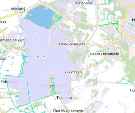 Hitte 17 3. Wat is de invloed van hitte op oppervlaktewater? Bovengenoemde kaartbeelden zijn voor een groot deel van Nederland zeer relevant, met name in verstedelijkte gebieden.