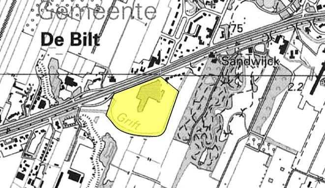 9.1.A Het Hessingterrein Gebiedsbeschrijving Ruimtelijke structuur Het Hessingterrein is gelegen aan de Utrechtseweg, die De Bilt en Zeist verbindt met Utrecht.