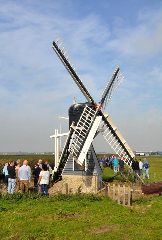Molen Het Noorden in Oosterend vormde de derde stop. De molen is sinds kort ook eigendom van Natuurmonumenten.