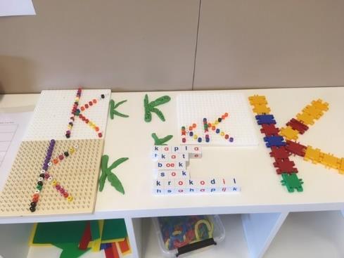 letters geleerd de afgelopen periode. De letters k, i en v.