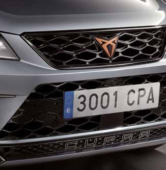 ACHTERKLEP MET CUPRA-LOGO Extra aerodynamisch.