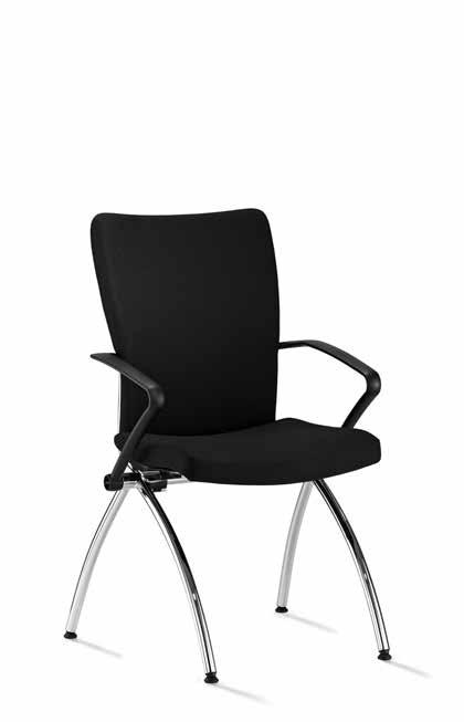Comforto 99 Modelserie 9980-9990 Design: ITO Design Bezoekersstoel en vergaderstoel met of zonder armleggers. Vier-poot onderstel, stalen buis.