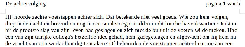 Afbeelding 9: Variaties van een eenvoudige paginanummering De opmaak van de nummering wijzigen Er zijn nog veel meer variaties mogelijk.