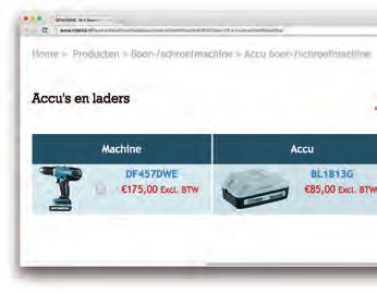 Tip: raadpleeg eerst www.makita.nl/accu voordat je de accu s van deze machine met andere Makita machines wilt gaan gebruiken.