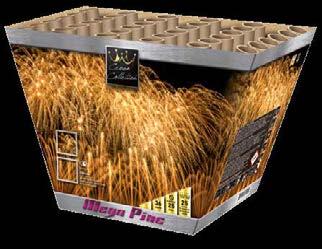 Mega Pine 36 schots waaier cake die de hemel vult met fantastische gouden