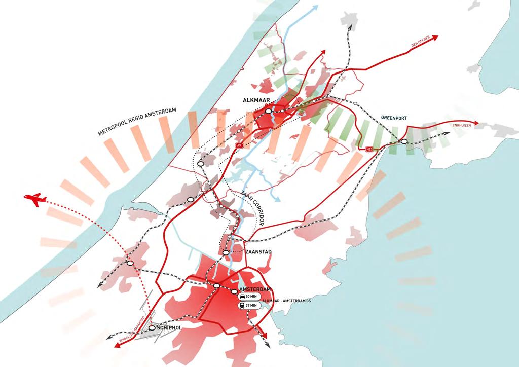 ANALYSE BOVENREGIONALE POSITIE Het stedelijke hart Alkmaar/Heerhugowaard als