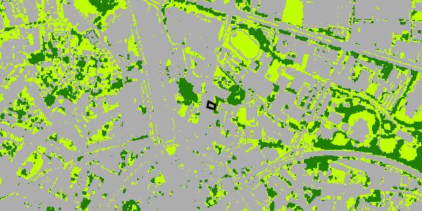 70-74 db >= 75 db Groenkaart Vlaanderen - kaart 2012 Informatief: