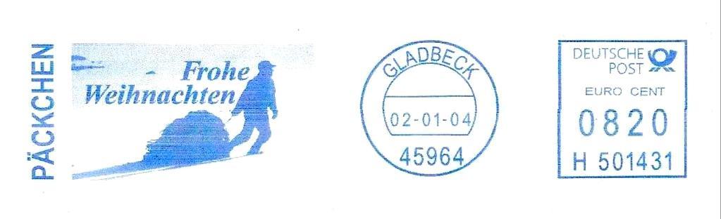F4/F6 Digital Postal Mark Blauwe afdruk H 501431: Neopost type IJ 25 / IJ 65 Servicestempel
